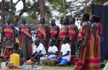 Contestants performing.