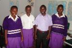 Frank with Resty, Agatha, and Esther