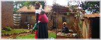 Young Ugandan mother